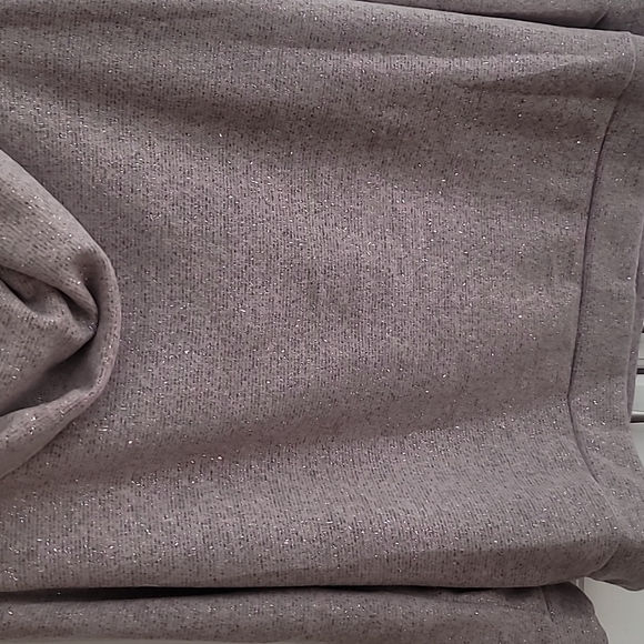 NWOT 143 STORY Brushed Fleece and Glitter Cowl Neck size Large - Picture 3 of 12